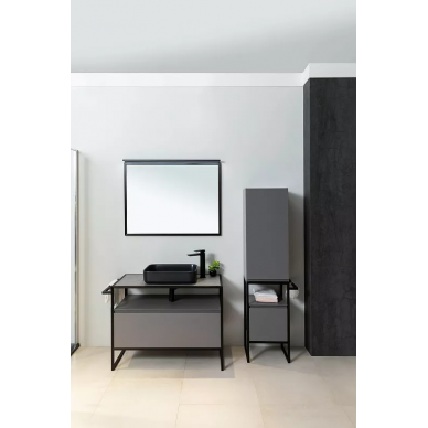 Зеркало Allen Brau Priority 120 (1.31018.BB) с подсветкой, черный браш 9