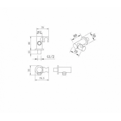 Душевая система Berges Ventas 2R (073004) матовый чёрный 7