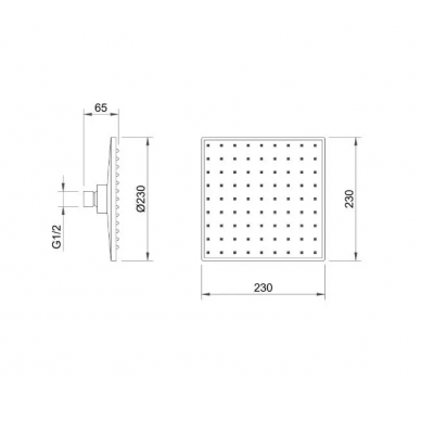 Душевая система Berges Nardis 3S (071010) с поворотным изливом, хром 7