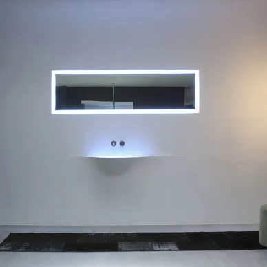 Antonio Lupi Silenzio Раковина 83х48х79 см, без отв., с Led подсветкой, цвет: белый SILENZIOL 6