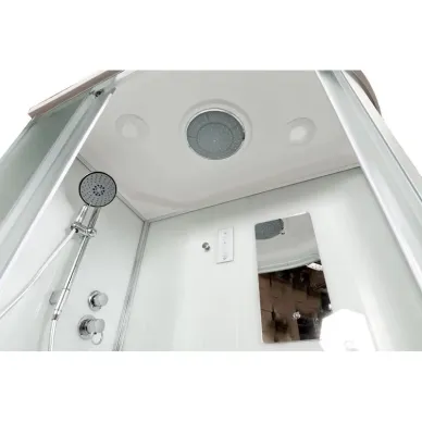 Душевая кабина DTO D D279SLED 90x90x220 см, с электрикой и LED подсветкой 9