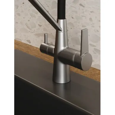 Смеситель для кухни Teymi Solli T10272 сатин/чёрный 9