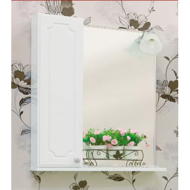 Зеркальный шкаф Sanflor Ксения 60 L (белый) 0