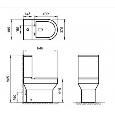 Бачок BelBagno Norma (BB339T) 1