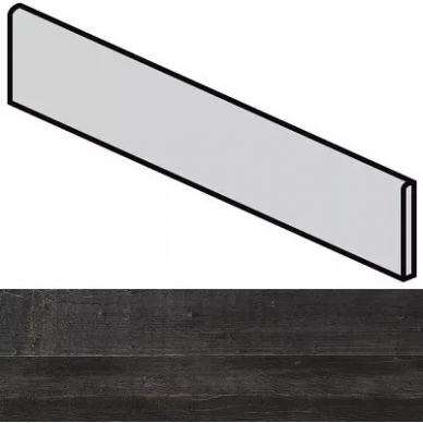 750064 I Classici Deco Wood Black Battiscopa 4.6x60 0