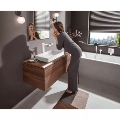 Смеситель для раковины Hansgrohe Vivenis (75040700) с донным клапаном, матовый белый 3