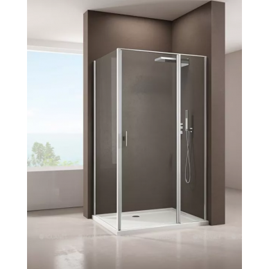 Боковая стенка Allen Brau Priority (3.31019.00)  100х200 см, стекло прозрачное, профиль хром 5
