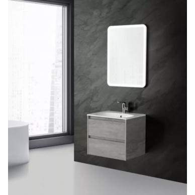 Тумба для ванной Belbagno Kraft (KRAFT 39-800/390-2C-SO-CG) с 2 выкатными ящиками, Cemento Grigio 6