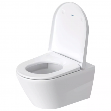 Чаша подвесного унитаза Duravit D-Neo (45770900A1) безободковый, с микролифтом 7