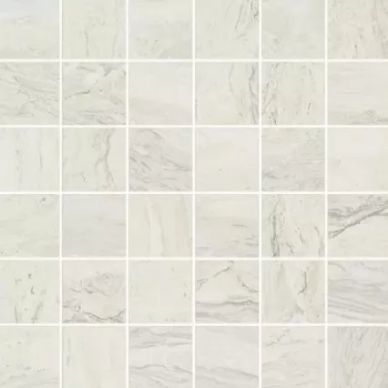 Mosaico Gemstone White Rett чип 4.95x4.95 31.6x31.6 0