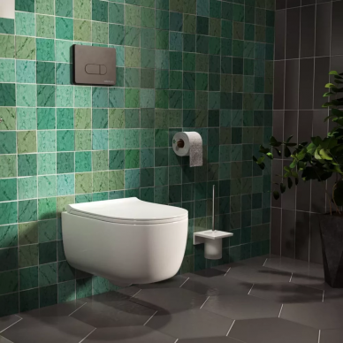 Инсталляция для подвесного унитаза Berges Novum (040235) смывная клавиша D5 Soft Touch черная 5