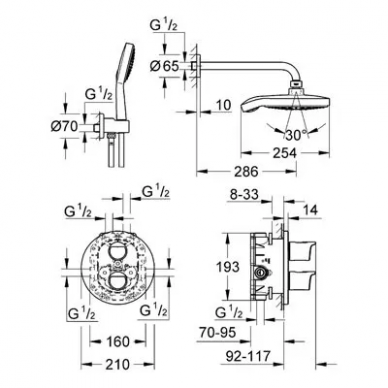 Душевая система Grohe Grohtherm 2000 New (34283001) 1