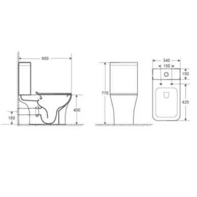 Унитаз напольный Cerutti SPA Vettore CT7192 безободковый, микролифт 7