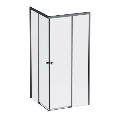 Душевой уголок Am.Pm X-Joy Square Slide (W94G-403-9090-BТ) (90х90 см), профиль чёрный/стекло прозрачное 5