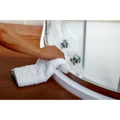 Душевой уголок Cezares Pratico RH-2 (100x80) прозрачное стекло 3