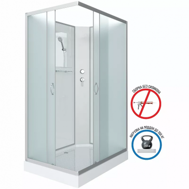 Душевая кабина Niagara Classic 110х80 (NG-43185-14QBK) без гидромассажа 7