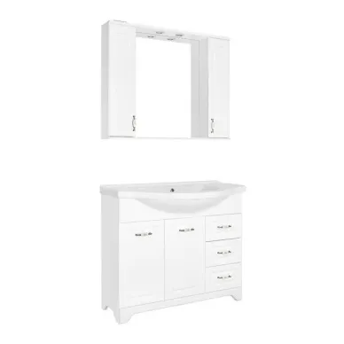 Зеркальный шкаф Style Line Олеандр 2 1000/С ЛС-00000583 100 см, белый 5