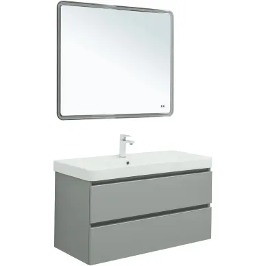 Тумба для ванной Aquanet Вега 329599 100 см, мисти грин 6