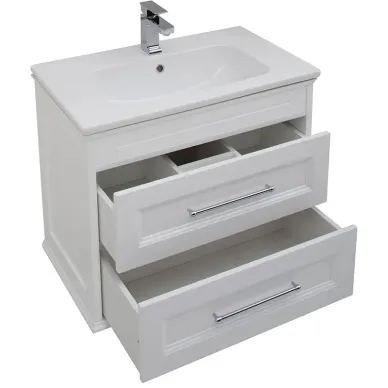 Тумба для ванной Aquanet Бостон М 209677 80 см, белая матовая 8