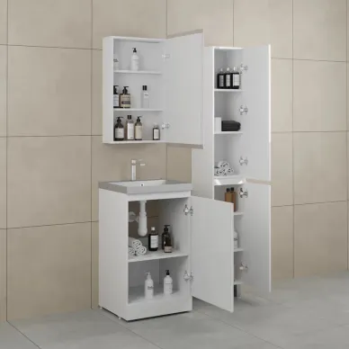 Тумба для ванной Style Line Батлер СС-00002488 50 см, напольная, белая 2