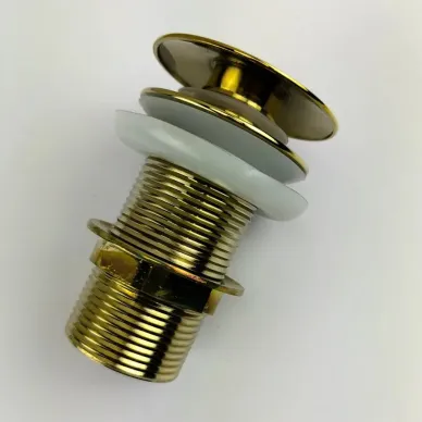 Сливной набор для раковины Teymi Solli T140208 без перелива, click-clack, золото 13