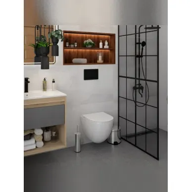 Унитаз подвесной Teymi Lina Vortex T40116 микролифт, белый 3