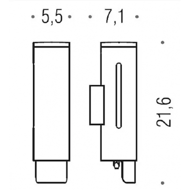 Дозатор для жидкого мыла Colombo Contract-Comunita (B9986N) 0,2 л 1