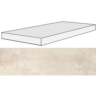 739332 Ardoise Ivoire Ang.Gradino SX 33x120x3 0
