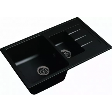 Мойка кухонная Ewigstein Elegant (E- 60KF антрацит) антрацит 3