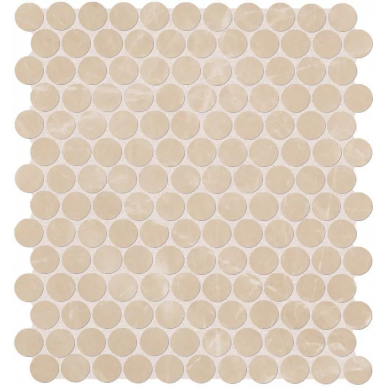 fNJA Roma Diamond Beige Duna Round Gres Mosaico 29.5x32.5 0