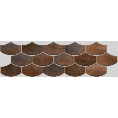 Nanocorten Copper Lappato Mosaico Flake 14.73x44.63 0