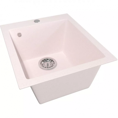 Мойка кухонная Mixline ML-GM14 (525096) светло-розовая 5