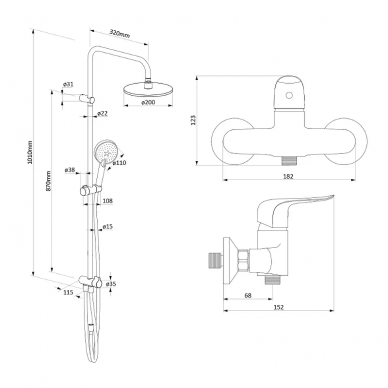 Душевая система Damixa Palace Evo 2 (408322400) хром 5