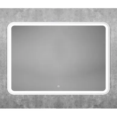 Зеркало Art&Max Genova AM-Gen-1000-800-DS-F-White 100x80 см с LED подсветкой, bianco matt 5