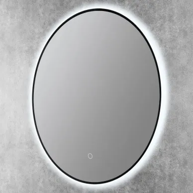 Зеркало Art&Max Sanremo AM-San-1000-DS-F-Nero 100 см с LED подсветкой 5