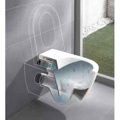 Чаша подвесного унитаза Villeroy & Boch Subway 2.0 DirectFlush (5614R5R1) 7