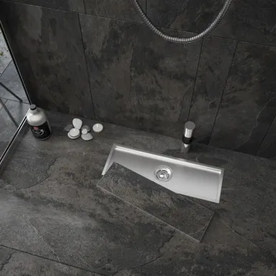Душевой лоток Teymi Aina T90353 нержавеющая сталь, сухой затвор, 10x30 см 6