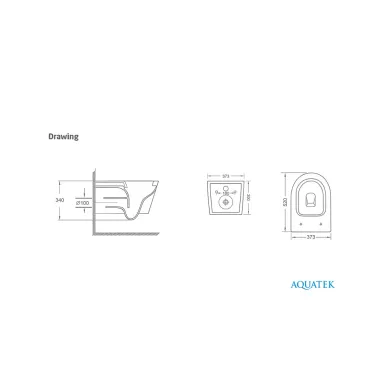 Комплект унитаз с инсталляцией и сиденьем микролифт Aquatek Сириус SET AQUATEK СИРИУС безободковый 3