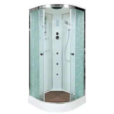 Душевая кабина DTO EM EM1510GM+EL 100x100x220 см, с гидромассажем и электрикой 1