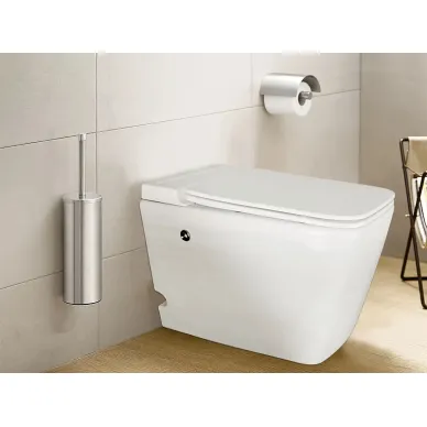 Унитаз импульсный Azario 360х590х440 напольный, квадратный, быстросъемное сиденье микролифт AZ101 5