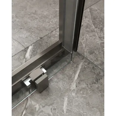 Душевой уголок Cezares Molveno MOLVENO-AH-11-120/90-C-GM-IV 120х90 профиль оружейная сталь/стекло прозрачное 4