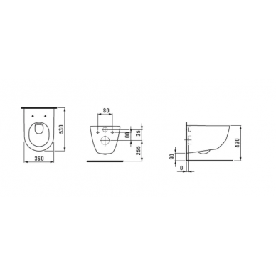 Инсталляция Grohe (38772001) в комплекте с унитазом Laufen Pro New Rimless (8.2096.6.000.000.1) микролифт 5