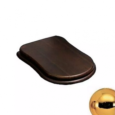 Крышка-сиденье Cezares Laredo (CZR-T-165W-S-G) (петли золото) орех микролифт 0