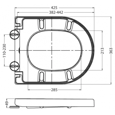 Крышка-сиденье BelBagno Vitale-L (BB2009SC) микролифт 1