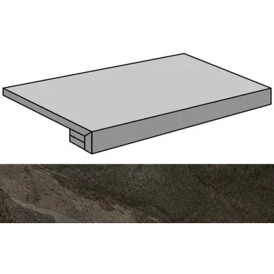 Materia Black Natural Gradone Rec-60 29.75x59.55 0