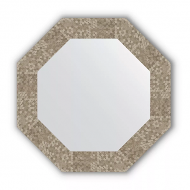Зеркало Evoform Octagon (BY 3750) в багетной раме, соты титан (73х73 см) 0