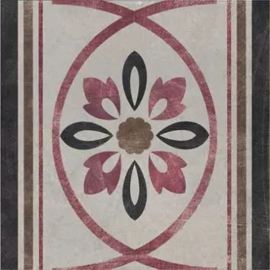1036805 Rivalta Greca Fiore GRIGIO PZ 20x20 0