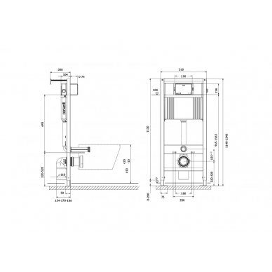 Инсталляция для подвесного унитаза Cersanit AQUA PRIME P 50Z (A63476) 5