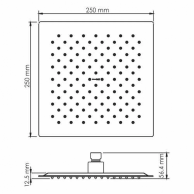 Душевая система Wasserkraft (А84182) оружейная сталь 8