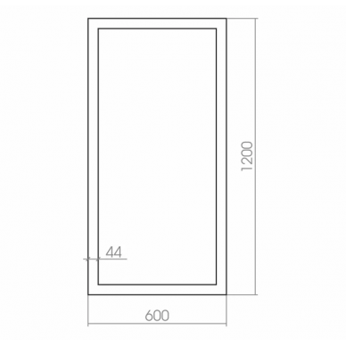 Зеркало Silver mirrors Индиана	(ФР-00002387) 60х120 1